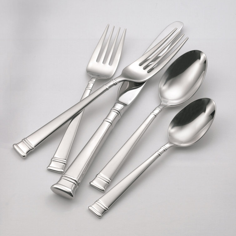 Oneida Prose 5 Piece 18/10 Stainless Steel Flatware Set, Service for 1